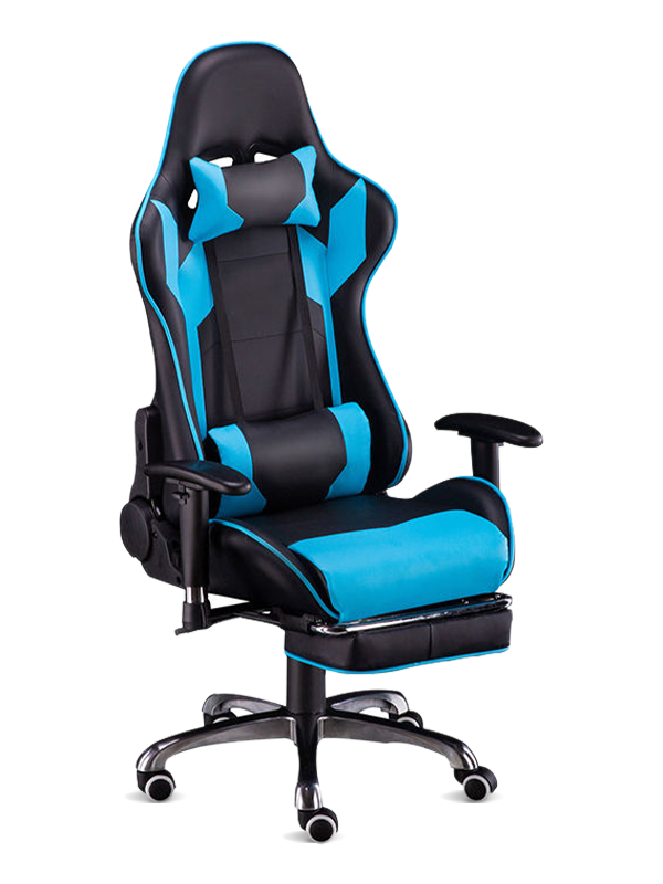 2021 Komfortabelt Executive Office Blue Gaming Chair Dele Armlæn 