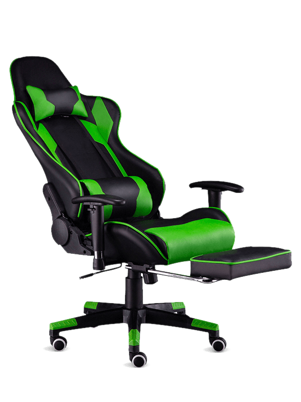 Højkvalitets Anime Gaming Chair PS4 Gaming Computer Chair Gaming Stol med Fodstøtte og Massage 