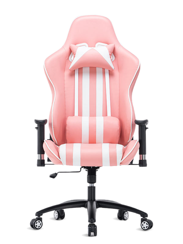 Godt Design Komfortabel Pink Cute 180 Recline Gaming Chair Drejelig Racing Chair 