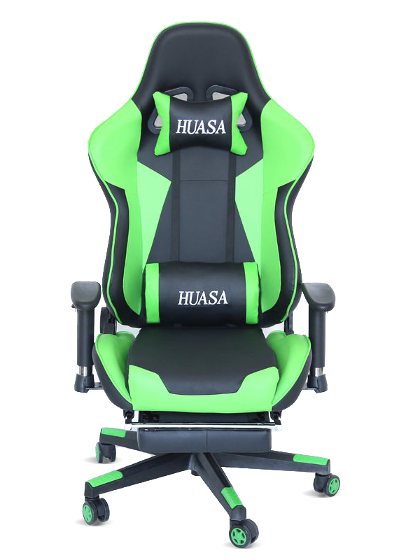 Billig God Kvalitet Kontor Computer Gaming Stol med Fodstøtte 